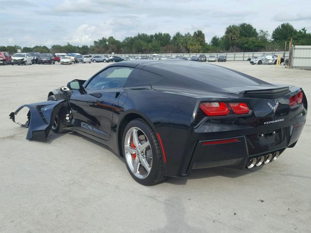 1G1YF2D7XF5120560 - 2015 CHEVROLET CORVETTE S BLACK photo 3