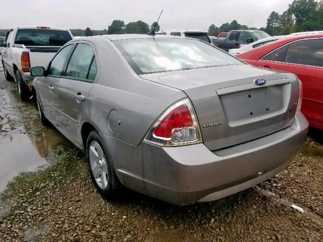 3FAHP07Z58R208783 - 2008 FORD FUSION SE SILVER photo 3