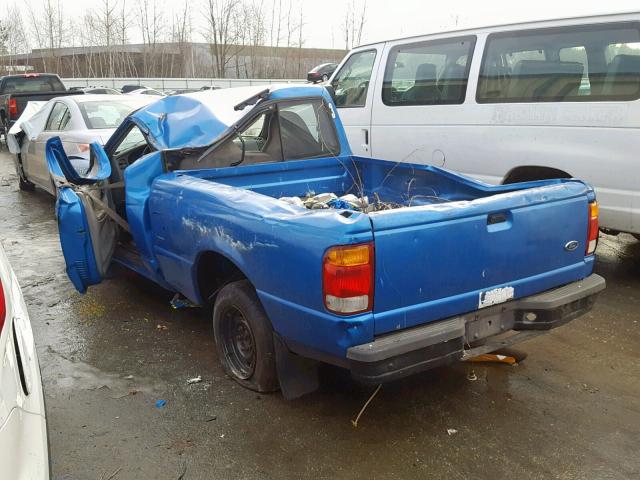 1FTYR10C1XUB21518 - 1999 FORD RANGER BLUE photo 3