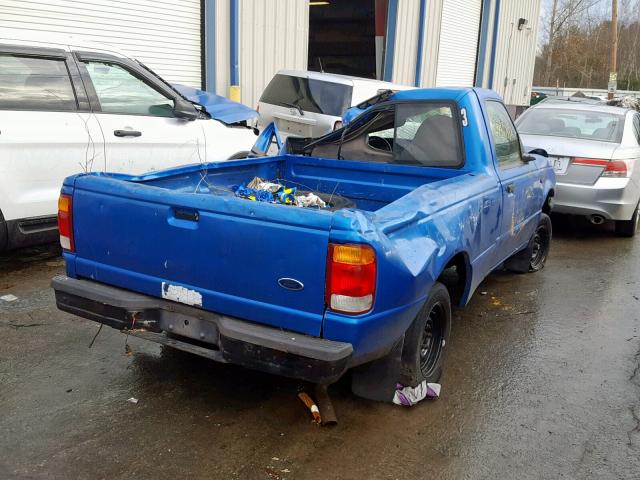 1FTYR10C1XUB21518 - 1999 FORD RANGER BLUE photo 4