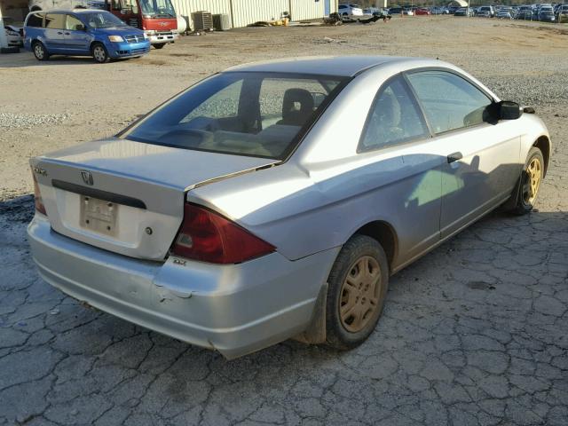 1HGEM21262L105358 - 2002 HONDA CIVIC DX SILVER photo 4