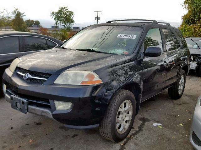 2HNYD18801H528376 - 2001 ACURA MDX TOURIN BLACK photo 2