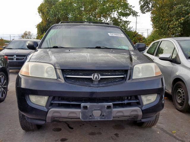 2HNYD18801H528376 - 2001 ACURA MDX TOURIN BLACK photo 9