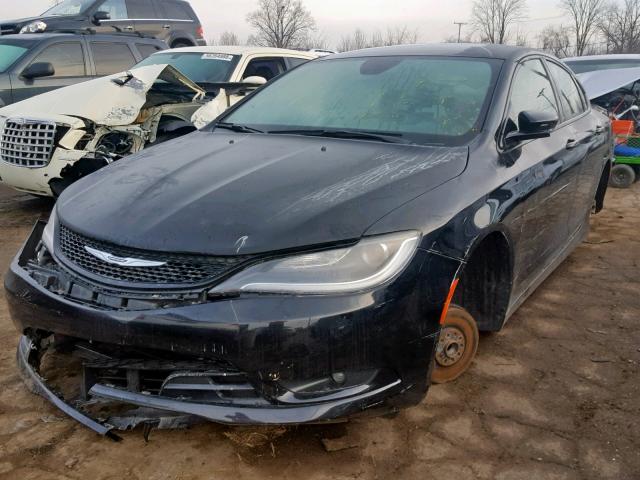 1C3CCCBB3FN750013 - 2015 CHRYSLER 200 S BLACK photo 2