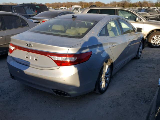 KMHFH4JG4DA217701 - 2013 HYUNDAI AZERA GLS SILVER photo 4