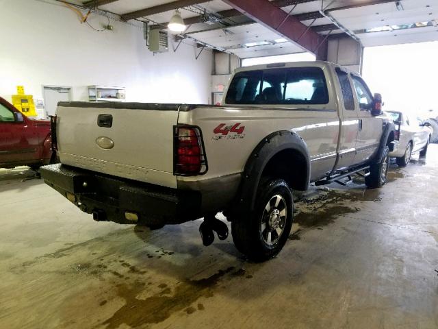 1FTWX31R98EC65194 - 2008 FORD F350 SRW S SILVER photo 4