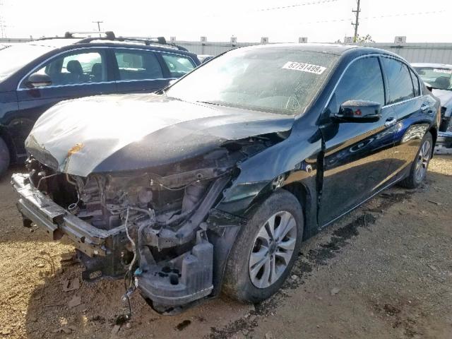 1HGCR3F89EA016900 - 2014 HONDA ACCORD EXL BLACK photo 2