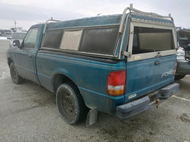 1FTCR10A1PPA60758 - 1993 FORD RANGER GREEN photo 3