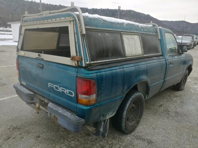 1FTCR10A1PPA60758 - 1993 FORD RANGER GREEN photo 4