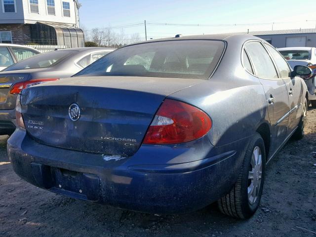 2G4WC582X61181766 - 2006 BUICK LACROSSE C BLUE photo 4