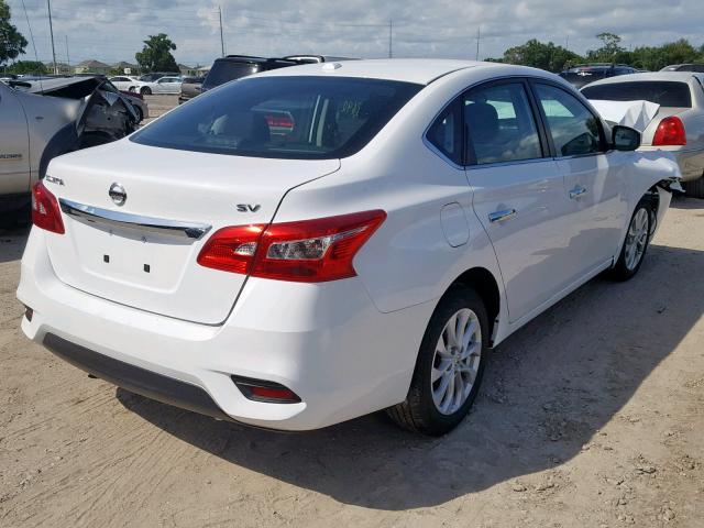 3N1AB7AP5KY354398 - 2019 NISSAN SENTRA S WHITE photo 4