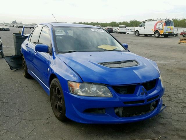 JA3AH86F23U124547 - 2003 MITSUBISHI LANCER EVO BLUE photo 1