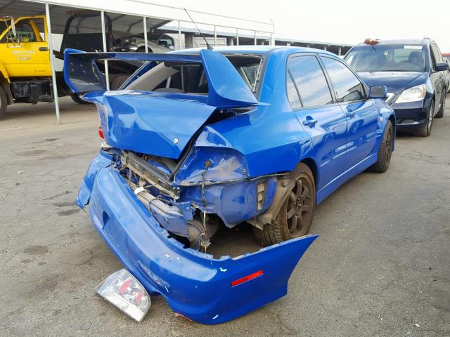 JA3AH86F23U124547 - 2003 MITSUBISHI LANCER EVO BLUE photo 4