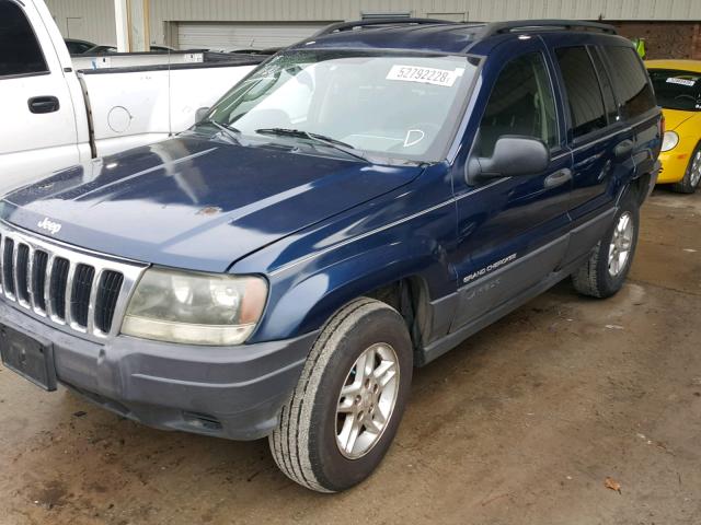 1J4GW48S53C558952 - 2003 JEEP GRAND CHER BLUE photo 2