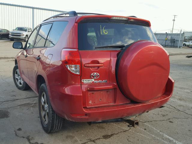 JTMZD33VX65007473 - 2006 TOYOTA RAV4 RED photo 3