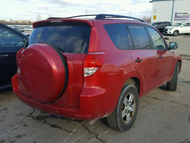 JTMZD33VX65007473 - 2006 TOYOTA RAV4 RED photo 4