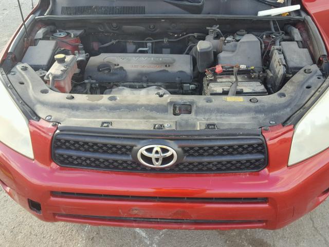 JTMZD33VX65007473 - 2006 TOYOTA RAV4 RED photo 7