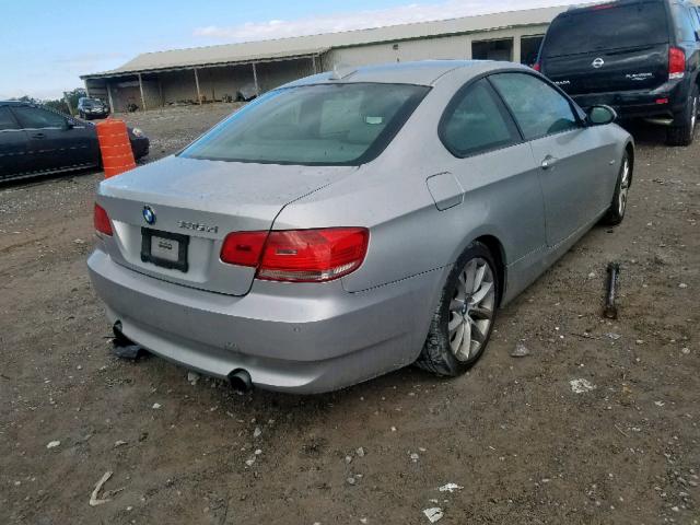 WBAWC73528E062920 - 2008 BMW 335 XI SILVER photo 4