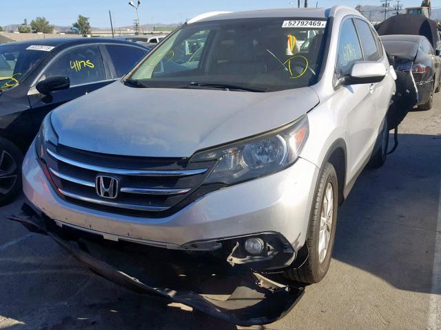 2HKRM3H79EH528564 - 2014 HONDA CR-V EXL SILVER photo 2