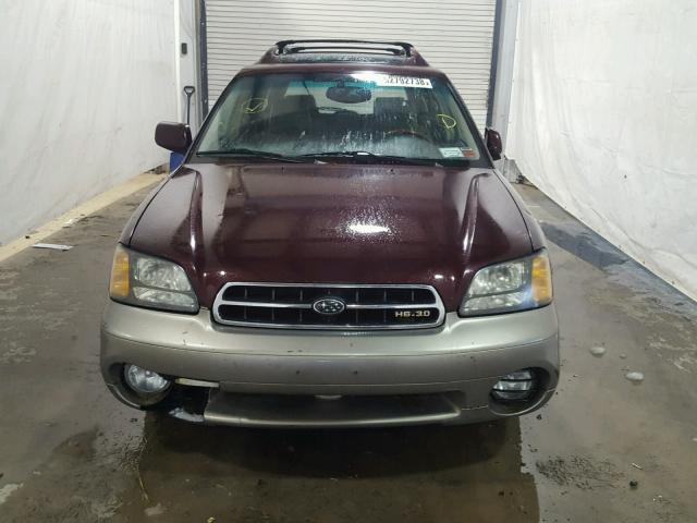 4S3BH806017669656 - 2001 SUBARU LEGACY OUT MAROON photo 9