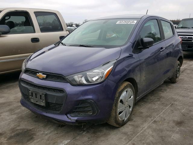 KL8CB6SA3HC824013 - 2017 CHEVROLET SPARK LS BLUE photo 2