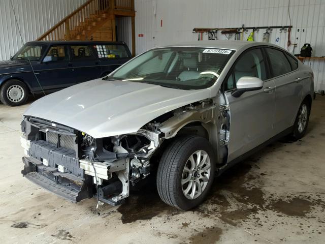 3FA6P0G75FR119315 - 2015 FORD FUSION S WHITE photo 2