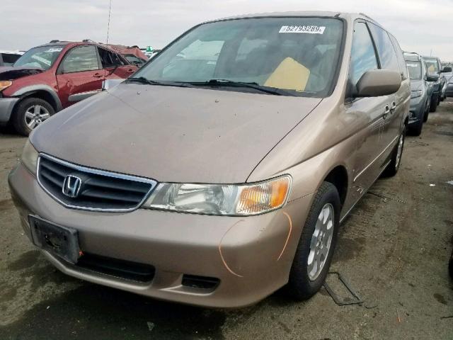 5FNRL18934B127632 - 2004 HONDA ODYSSEY EX GOLD photo 2