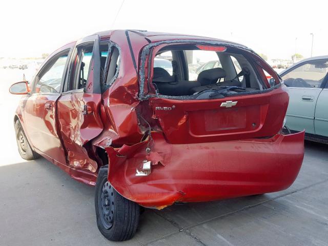 KL1TD66607B735003 - 2007 CHEVROLET AVEO BASE Қызыл фото 3