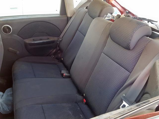 KL1TD66607B735003 - 2007 CHEVROLET AVEO BASE Қызыл фото 6