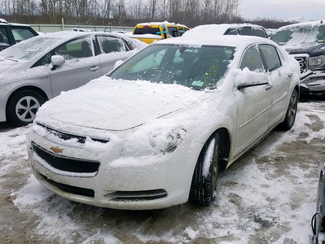 1G1ZC5EU7CF386014 - 2012 CHEVROLET MALIBU 1LT WHITE photo 2