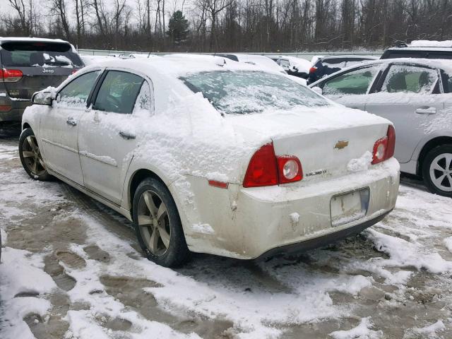 1G1ZC5EU7CF386014 - 2012 CHEVROLET MALIBU 1LT WHITE photo 3