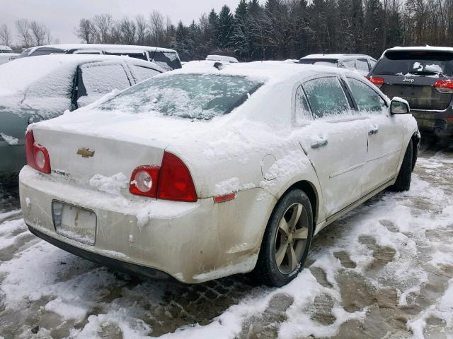 1G1ZC5EU7CF386014 - 2012 CHEVROLET MALIBU 1LT WHITE photo 4