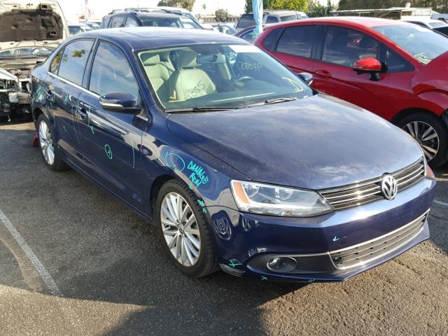 3VWLZ7AJ6BM074541 - 2011 VOLKSWAGEN JETTA SEL BLUE photo 1