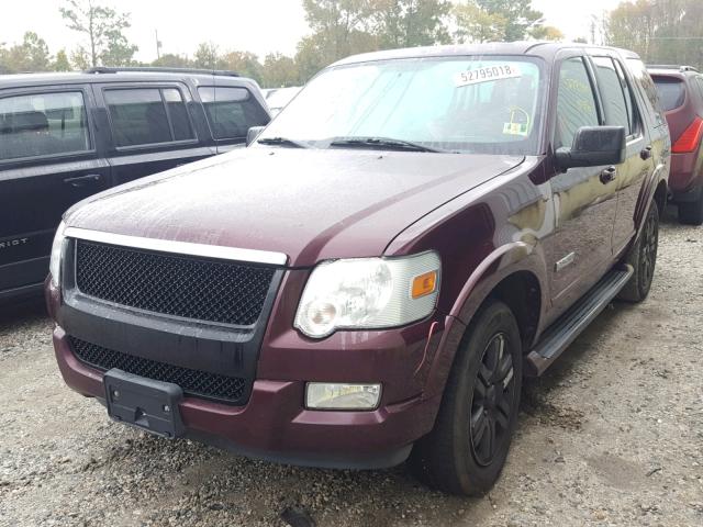 1FMEU75866UA57866 - 2006 FORD EXPLORER L MAROON photo 2