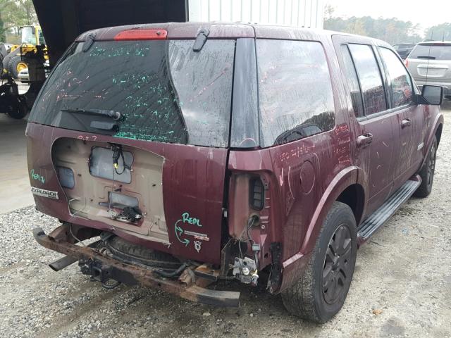 1FMEU75866UA57866 - 2006 FORD EXPLORER L MAROON photo 4