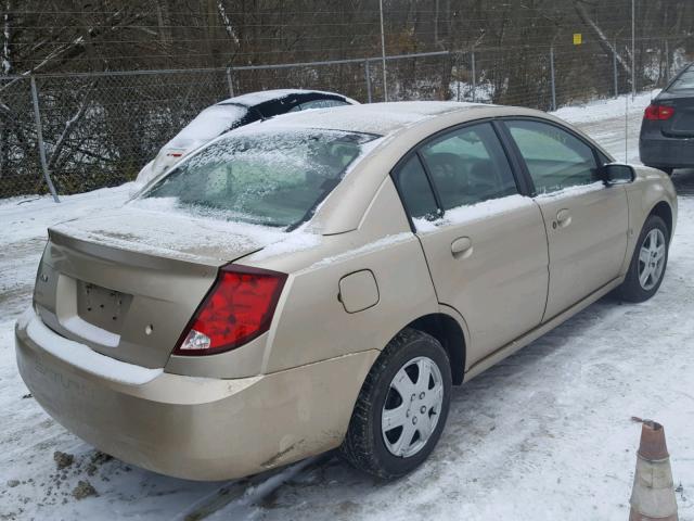 1G8AJ55F36Z187843 - 2006 SATURN ION LEVEL GOLD photo 4