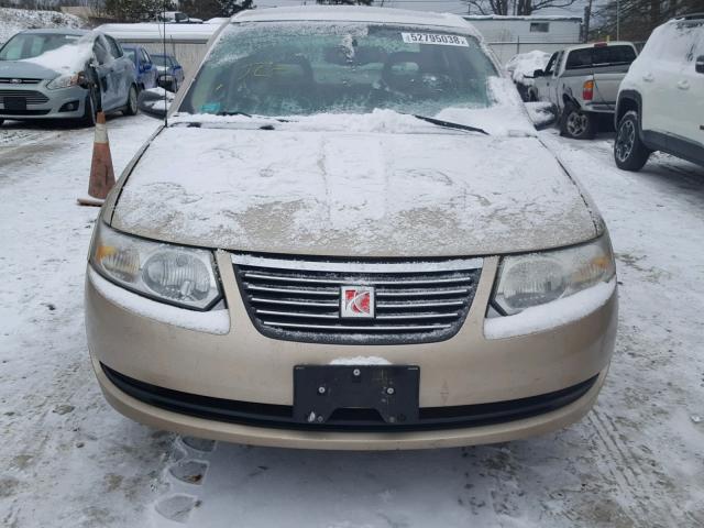 1G8AJ55F36Z187843 - 2006 SATURN ION LEVEL GOLD photo 9