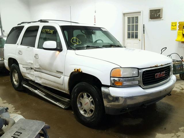 1GKEK13V72J288467 - 2002 GMC YUKON WHITE photo 1