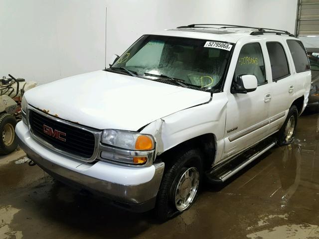 1GKEK13V72J288467 - 2002 GMC YUKON WHITE photo 2