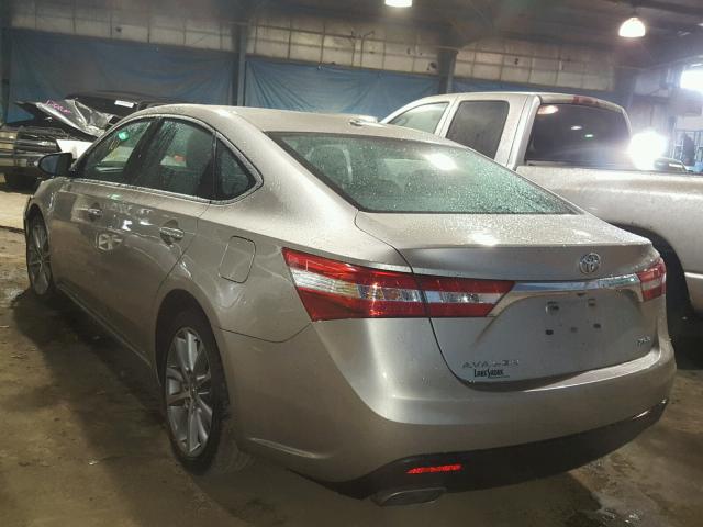 4T1BK1EB2EU129887 - 2014 TOYOTA AVALON BAS BROWN photo 3