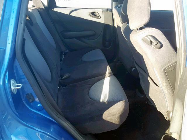 JHMGD38687S028932 - 2007 HONDA FIT S BLUE photo 6