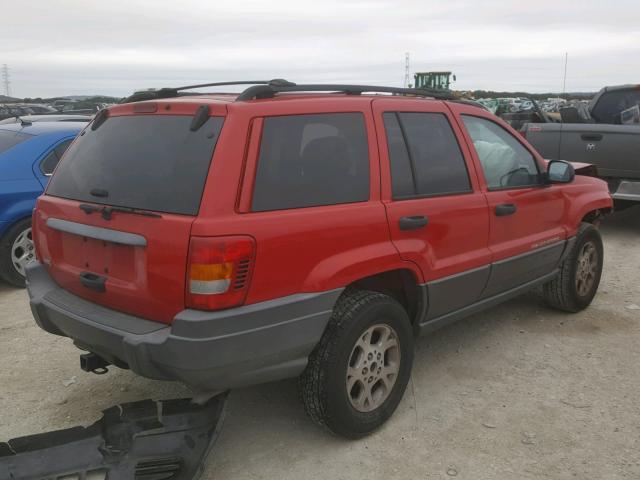 1J4GX48S51C549713 - 2001 JEEP GRAND CHER RED photo 4