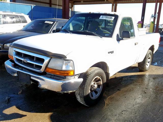 1FTYR10CXYPB48572 - 2000 FORD RANGER WHITE photo 2