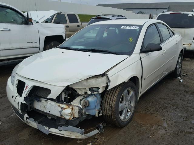 1G2ZH58N274233639 - 2007 PONTIAC G6 GT WHITE photo 2