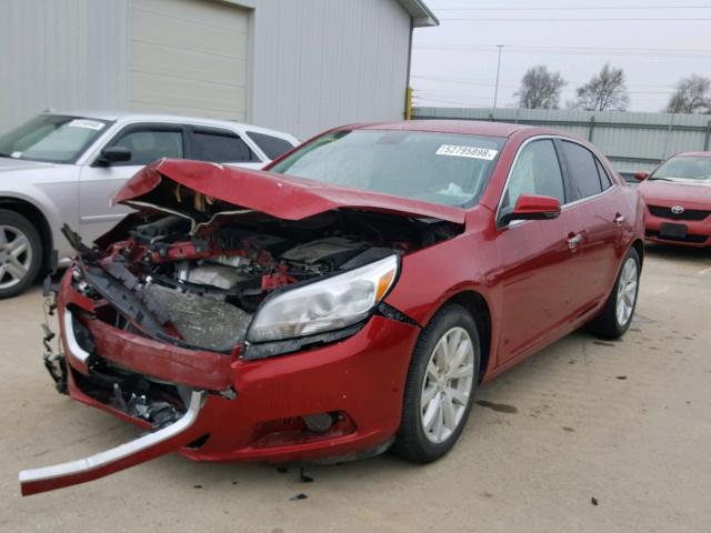 1G11H5SL6EF224548 - 2014 CHEVROLET MALIBU LTZ წითელი ფოტო 2