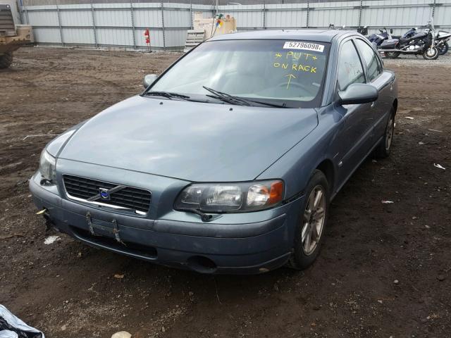 YV1RS61R922169632 - 2002 VOLVO S60 TEAL photo 2