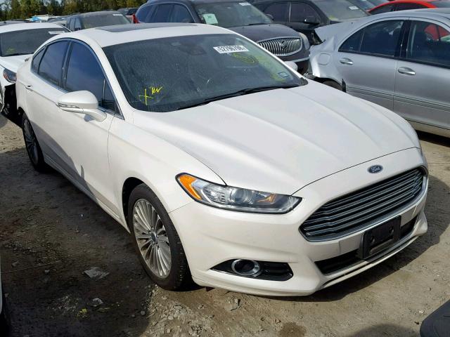 3FA6P0K96ER176176 - 2014 FORD FUSION TIT WHITE photo 1