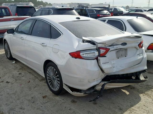 3FA6P0K96ER176176 - 2014 FORD FUSION TIT WHITE photo 3