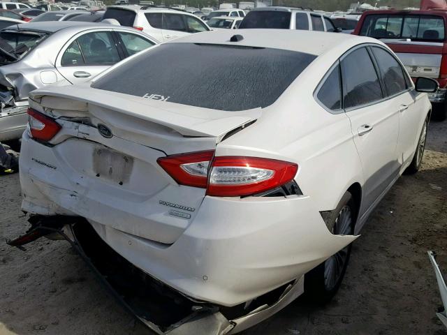 3FA6P0K96ER176176 - 2014 FORD FUSION TIT WHITE photo 4