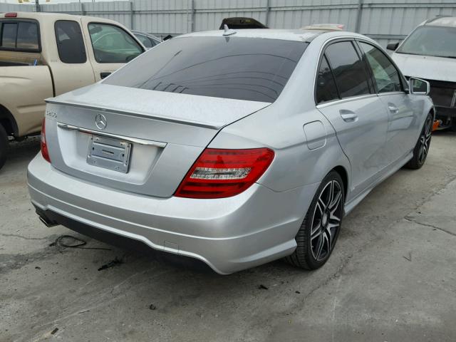 WDDGF4HBXER310630 - 2014 MERCEDES-BENZ C 250 SILVER photo 4